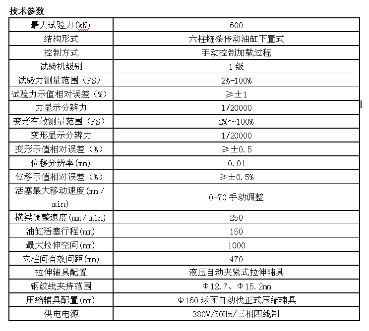 600KN/60噸鋼絞線(xiàn)松弛試驗(yàn)機(jī)